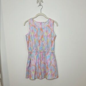 Bass Pro Shops Pink and Blue Scoop Neck Sundress with Shorts
